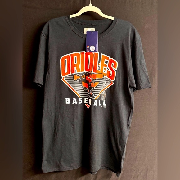 Baltimore Orioles Black T Shirt Fanatics - Size Large - Picture 1 of 3